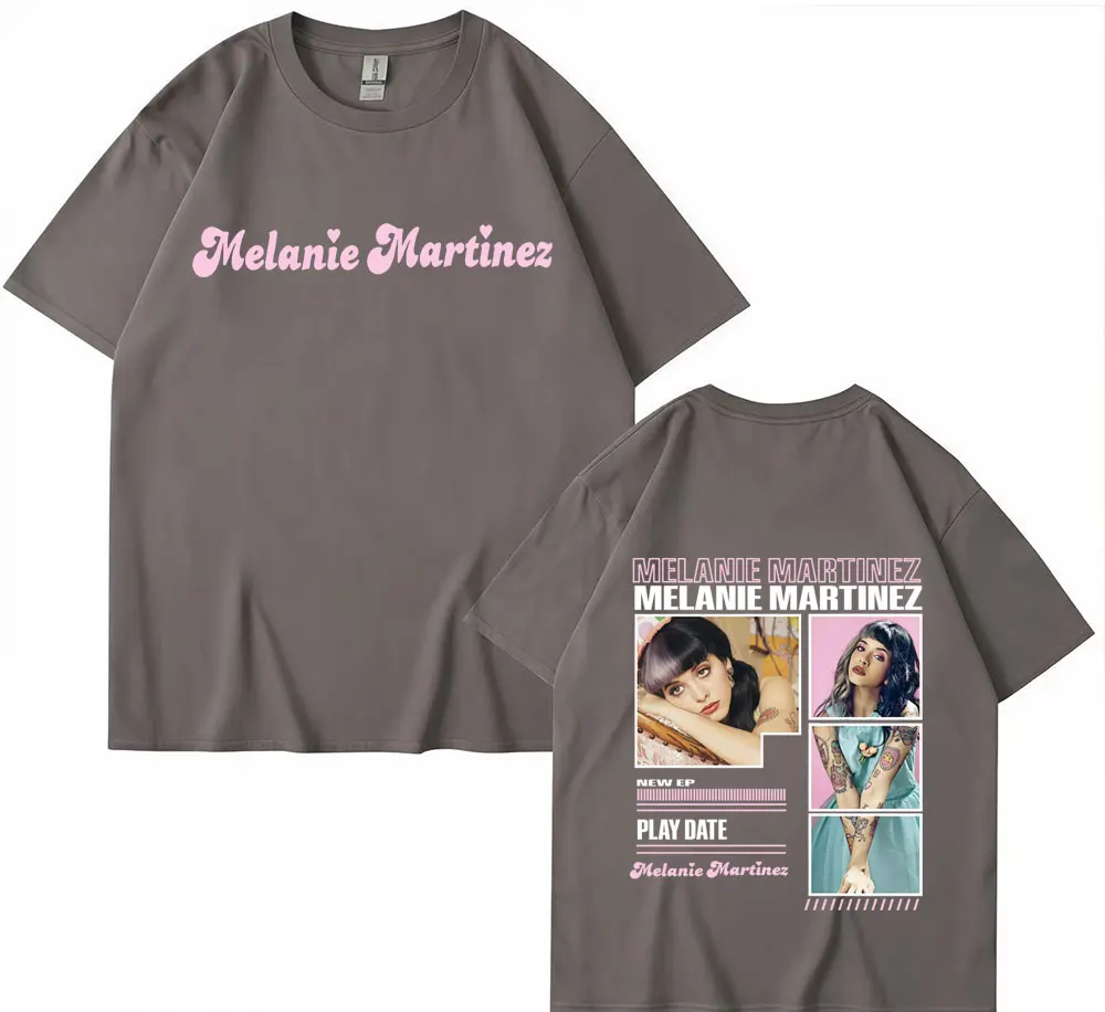 المغني ميلاني مارتينيز ألبوم 2025 الجرافيك تي شيرت الرجال النساء خمر الصيف فن البوب موضة تي شيرت قصير الأكمام تي شيرت غير رسمي