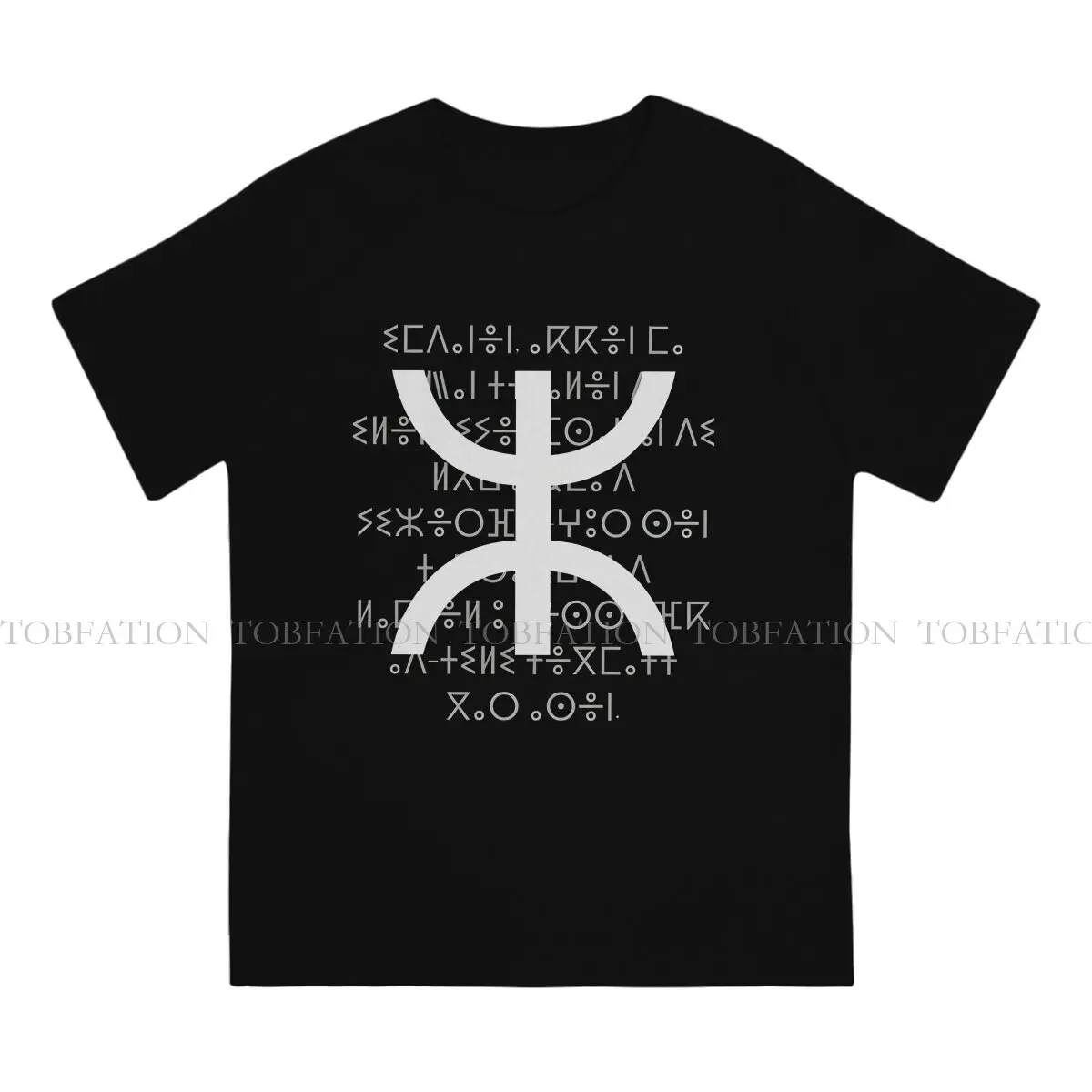 Symbols Amazigh Tifinagh  Language Casual TShirt Amazigh Printing Tops Leisure T Shirt Men Tee Special Gift Clothes