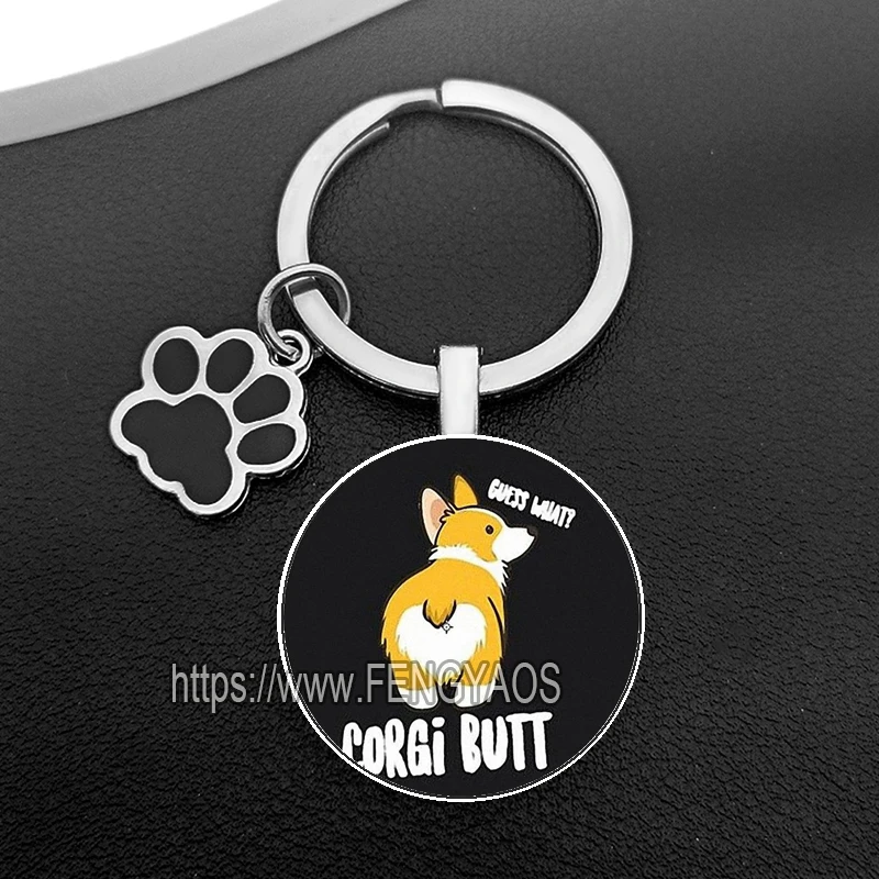 Cute Corgi Keychains Women Cute Dog Key Chains House Lovely Puppy Key Holder for Keys Gift for Birthday