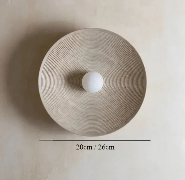 Indoor Retro Wall Lamp Japanese Style Round Resin Sconces Moroccan Lamp for Home Kitchen Aisle Restaurant Decorative Fixture