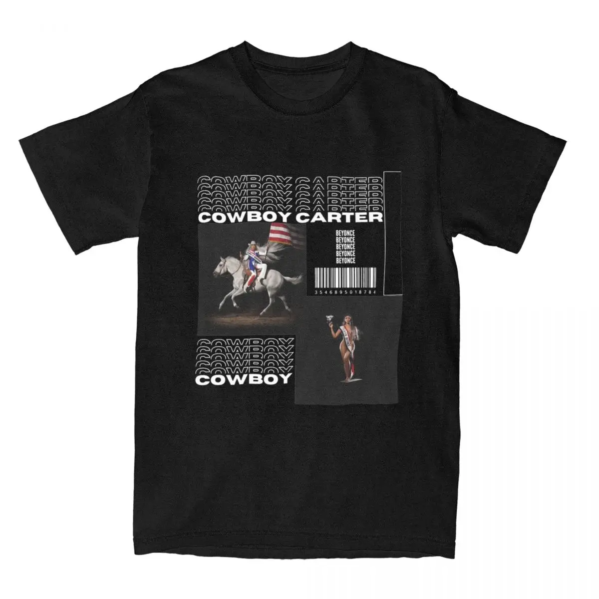 Men Women Beyonce Multi 2024 Cowboy Carter Music Tour Show Graphic Shirts Accessories Humor Pure Cotton T Shirt Tops Big Size