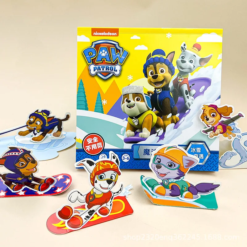 Paw Patrol Stickers fai da te creativo Cartoon Animal 3D Sticker Puzzle Handmade Early Learning giocattoli educativi per regalo per bambini