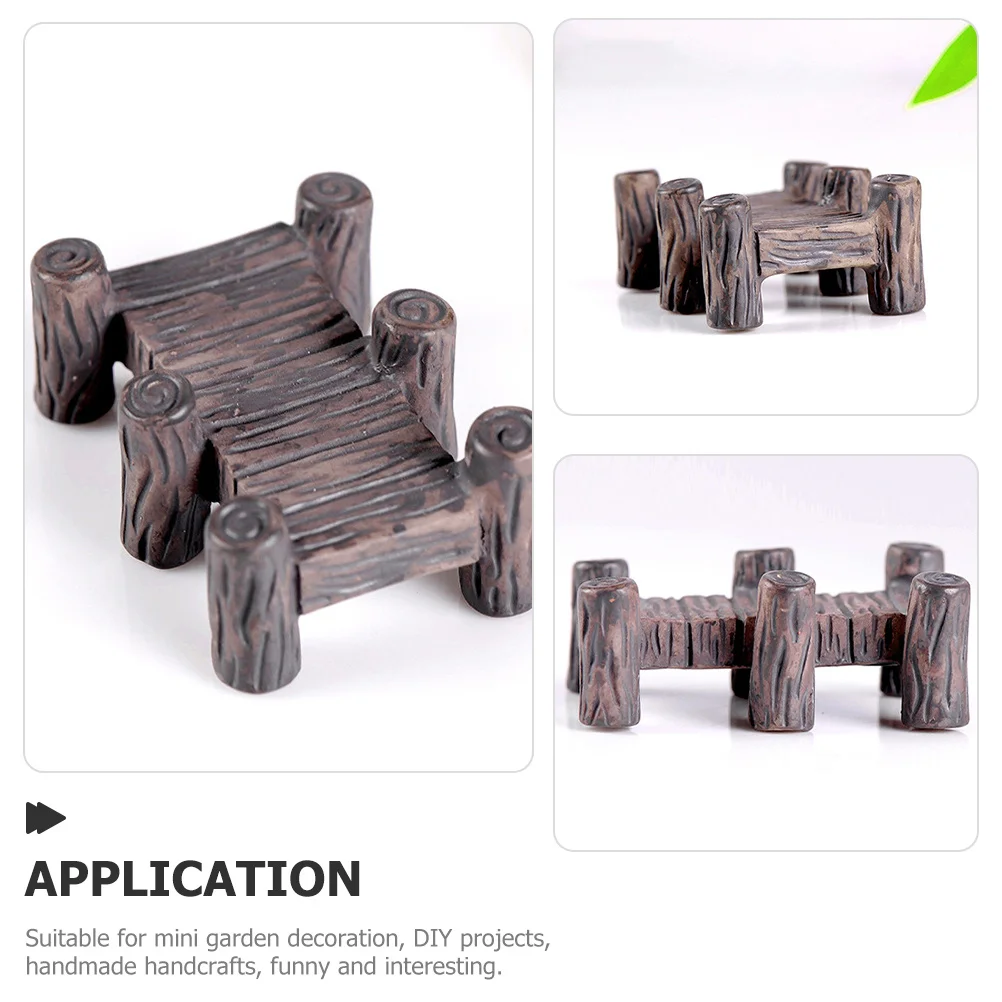 

8Pcs Miniature Resin Bridge Micro Garden Decor Durable Tiny Craft for Bonsai and Balcony Miniature Bridge