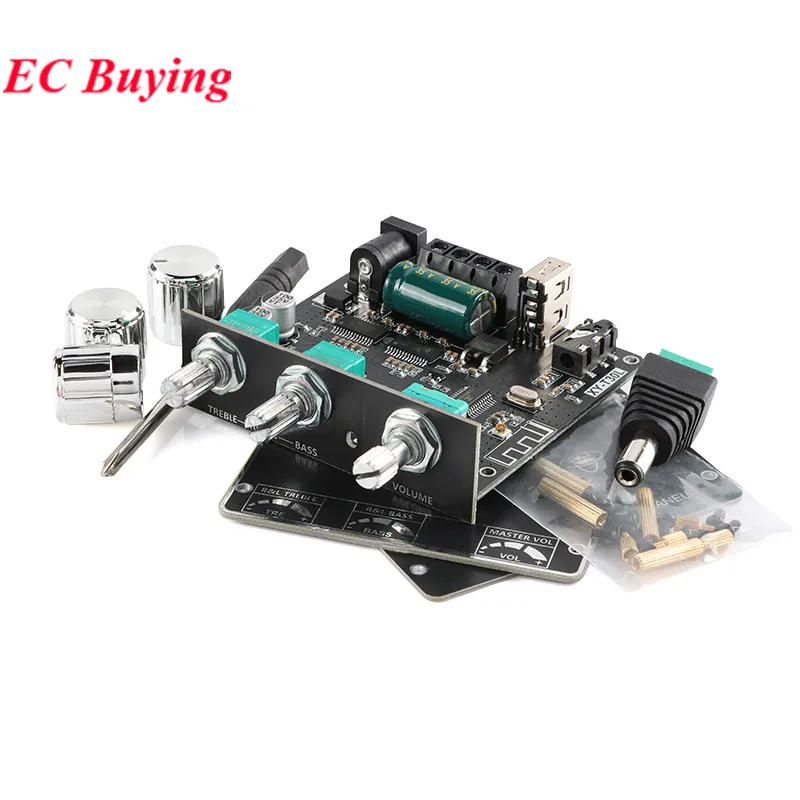 XY-T30L App التحكم 30 واط + 30 واط مكبر كهربائي لوحة تركيبية 2.0 ثنائي القناة بلوتوث متوافق 5.1 + AUX + U القرص + USB كارت الصوت #4