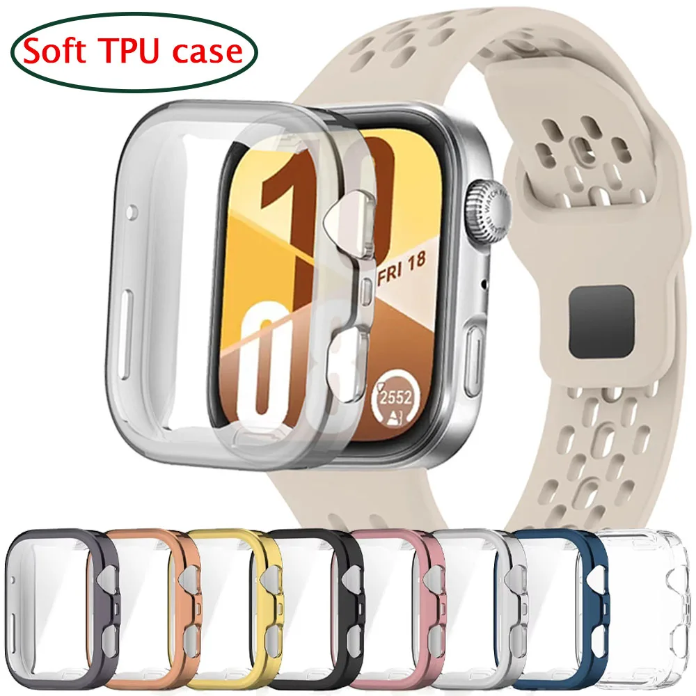 Soft TPU Case for Huawei Fit 4 4Pro Protective Full Screen Protector Protective Electroplated Transparent Cover on Fit 3/4 Shell