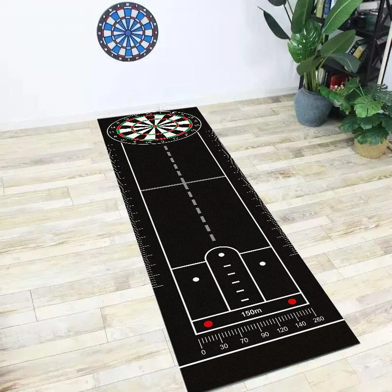VIKAMA Professional Scale Dart Mat With Standard Throwing Lines Non Slip Shockproof Dartboard Long Strip Rug