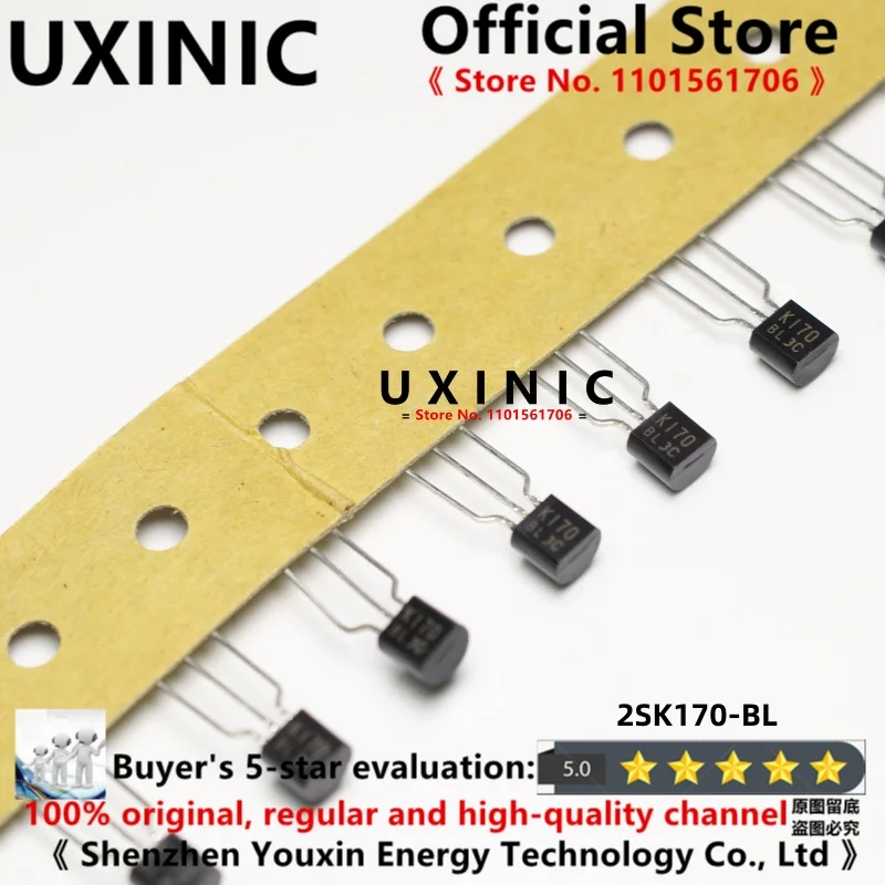 UXINIC 100% New Imported Original 2SJ74-BL 2SK170-BL 2SJ74 2SK170 J74 K170 TO-92 Audio Matched Transistor Power Triode