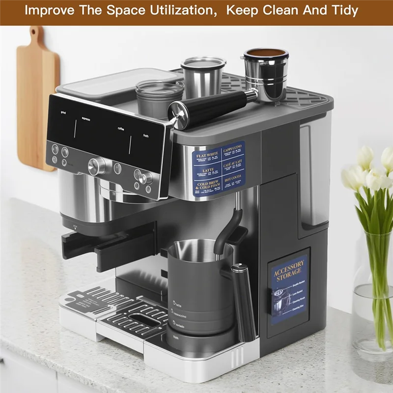 A78E-For Ninja Luxe Cafe ES601 Top Mat، لآلة إسبريسو Ninja Luxe Cafe، ملحقات حصيرة الدك السيليكون الواقية