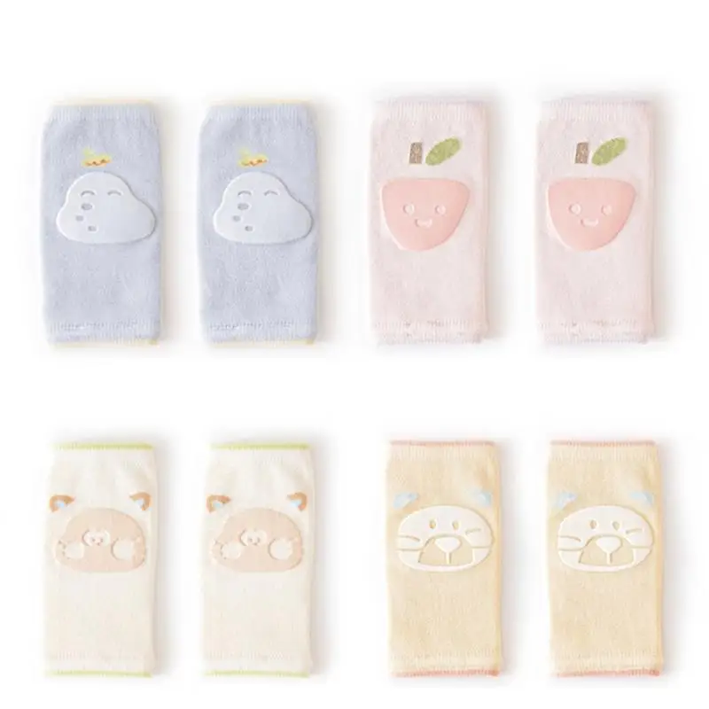 

U13F 1 Pair Cartoon Baby Crawling Knee Pad Nonslip Design Knee Protective Sleeve for Toddler Learning to Walking & Crawl