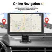 Podofo 7'' Lecteur d'écran intelligent pour tableau de bord, Carplay, Android Auto, Bluetooth, EQ, DVR, Mirror Link, Transmission FM, Navigation GPS 4