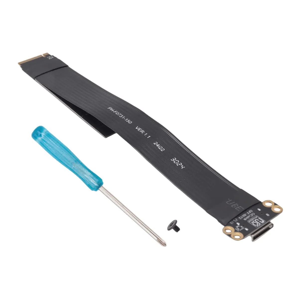 #89J External Graphics Card Extension Cable,M.2 NVMe PCIE 4.0 to Oculink SFF-8611 SFF-8612 Female Adapter Cable (Black)