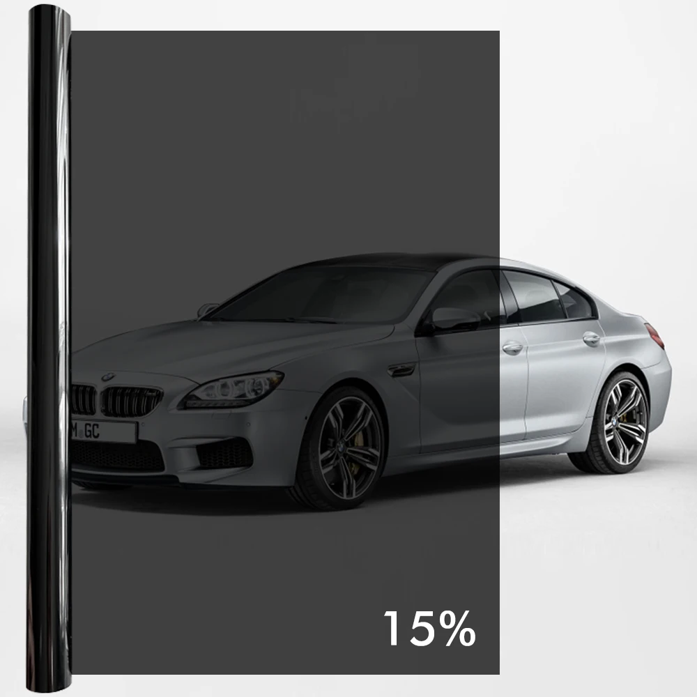 3Mx50CM Schwarze Auto-Fensterfolie Privatsphäre-Schutzfolie Auto-Vinyl Anti-Sicht Glas-Aufkleber Keramik Sommer Solar UV-Schutz Spiegelfolie – Detail 13