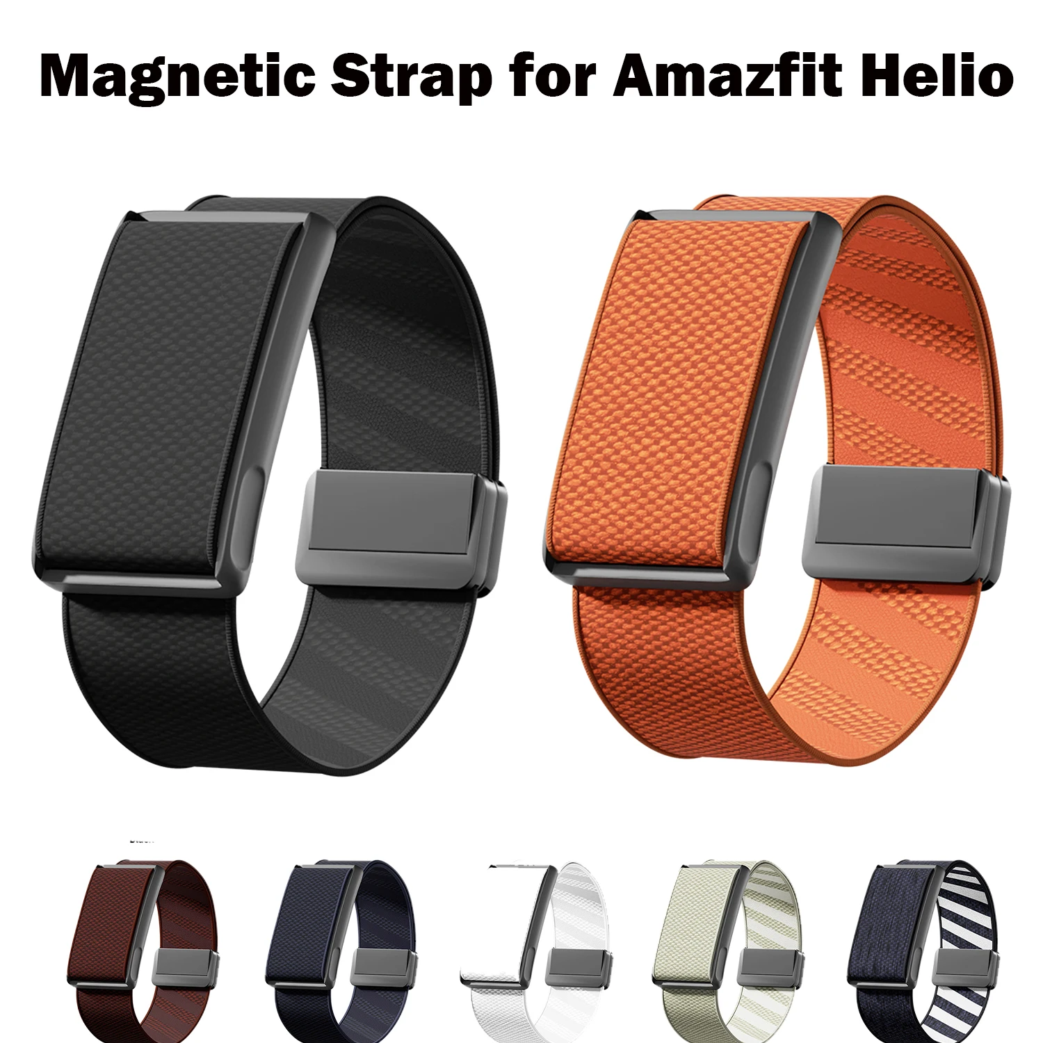 Magnetic Band For Amazfit Helio Strap Nylon Elastic Adjustable Sports Correa Replacement for Amazfit Helio Band Accessories