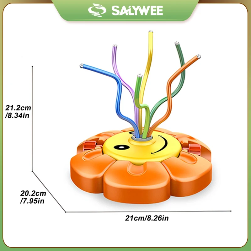 SALYWEE Sprinkler Outdoor Toy, Shower Toy, Cartoon Design, Fun Shape, Portable Summer Courtyard Lawn Water Toy, Party & Bathroom