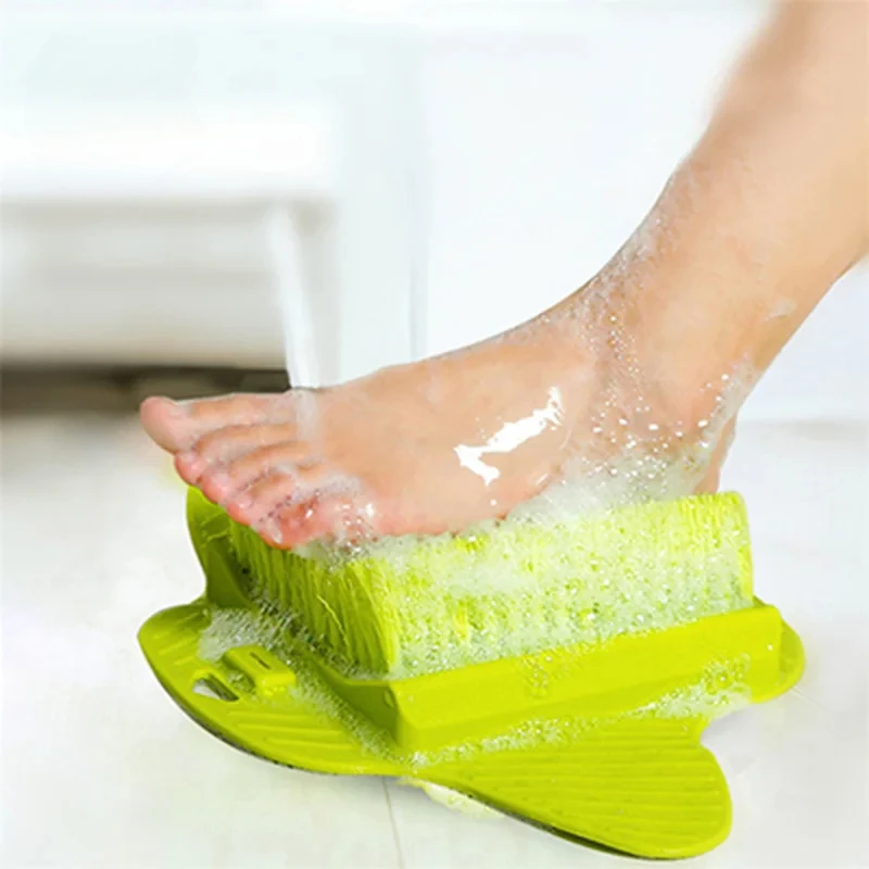 Pantoufles de massage pour les pieds en silicone, brosse, pierre ponce, élimination de la fréquence, douche de la peau, épurateur de pieds avec ventouse, chaussures de bain