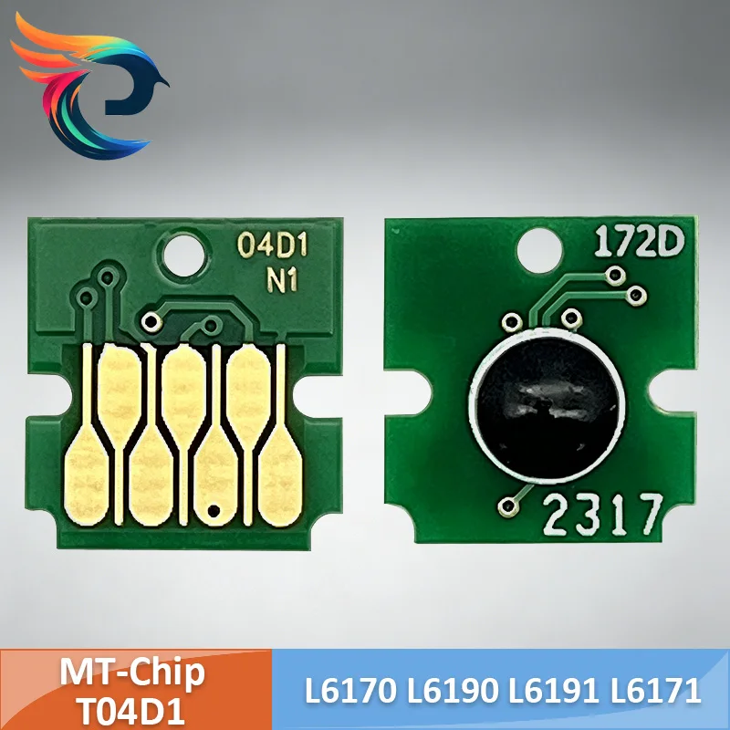 100PCS T04D1 Maintenance BOX Tank Chip For Epson L6170 L6190 L6191 L6171 L6160 L6161 L6168 L6178 L6198 L14150 M2140 M2170 M3100