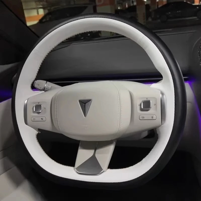 

For Deepal S05 S07 S09 L07 Customized hand sewn steering wheel cover suede car handle cover