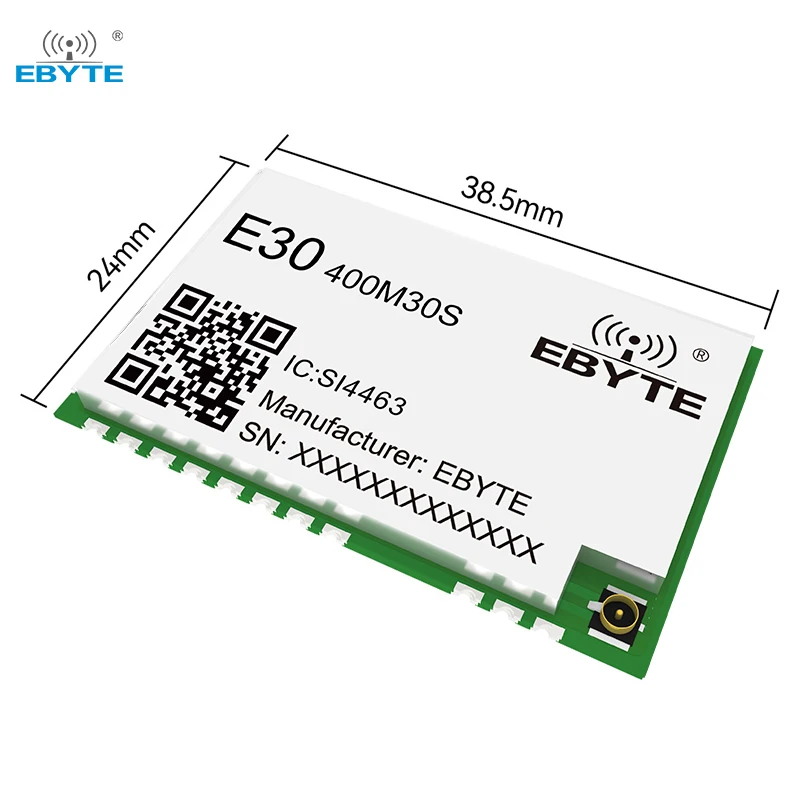 SI4463 Wireless Module 433/470 MHz E30-400M30S(4463) 30 dBm Long Range 5.6KM 1W IPX/Stamp Hole Antenna SMD SPI Wireless Module