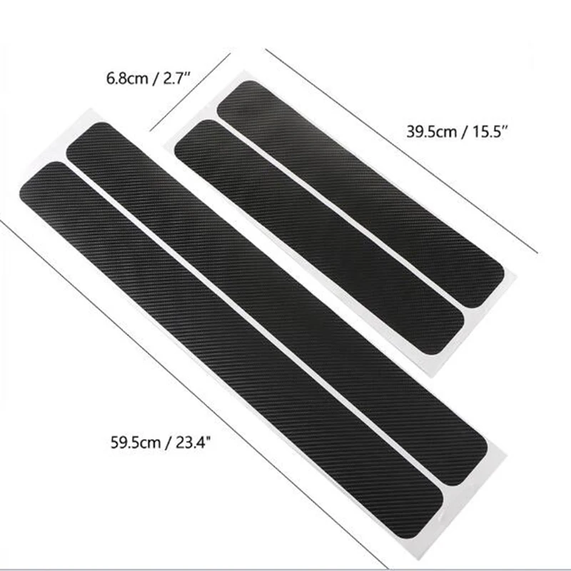 4PCS 60cm x 6.7cm car sticker universal for Renault Megane 2 3 Duster Logan Clio 4 3 Laguna 2 Scenic Sandero 2 Captur Fluence