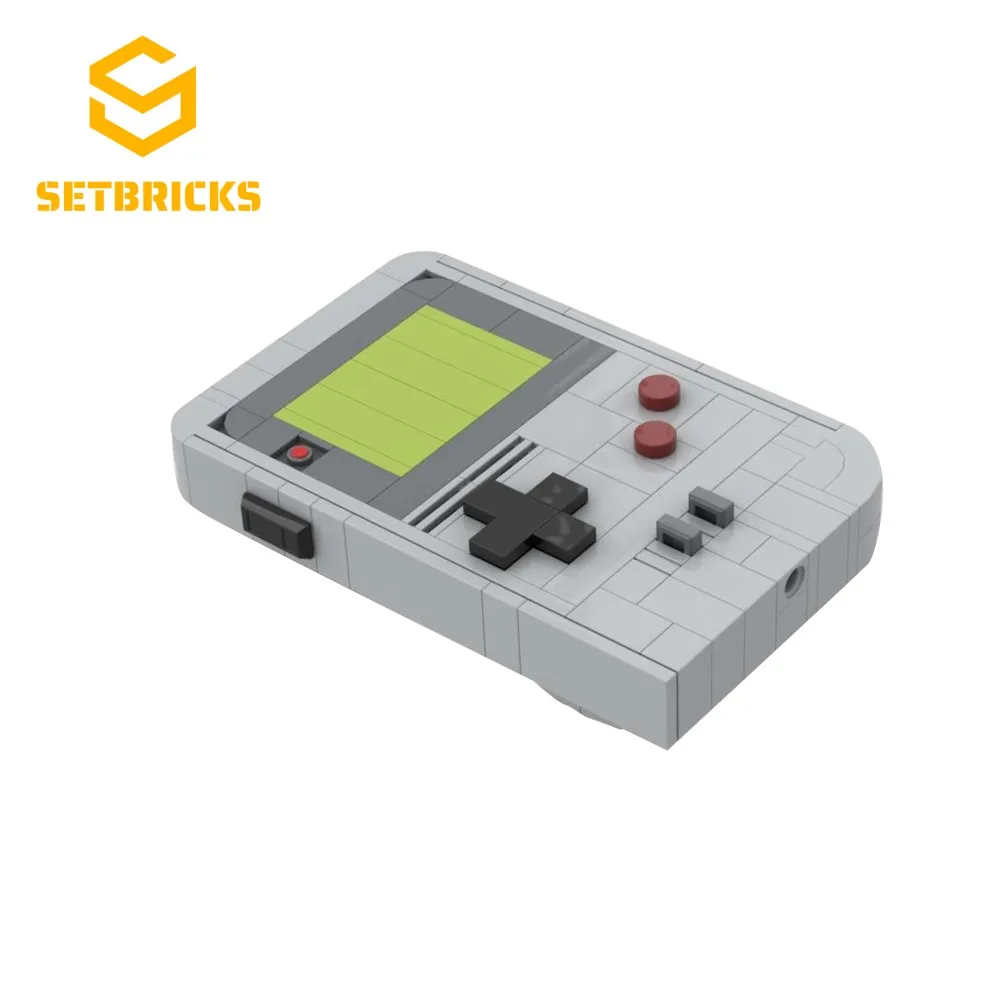 

SETBRICKS Handheld Games Console Building Blocks Model Retro Controller Machine Idea Bricks Model Toys Creativity Boys Kid Gift