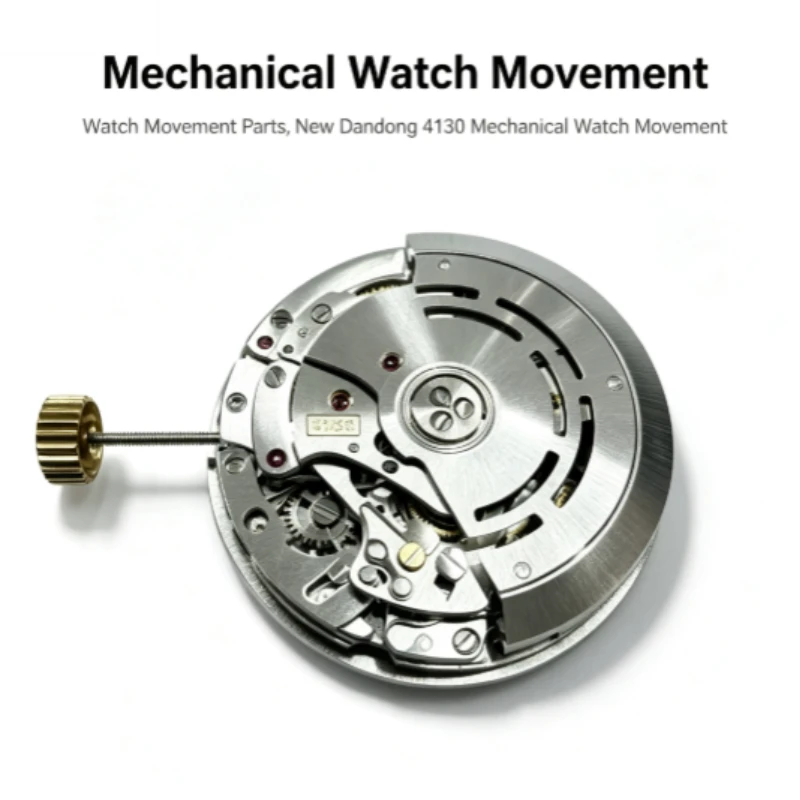 For Cal.4130 Chronograph Watch Movement Automatic Mechanical Movement Watch Spare Parts For Repair