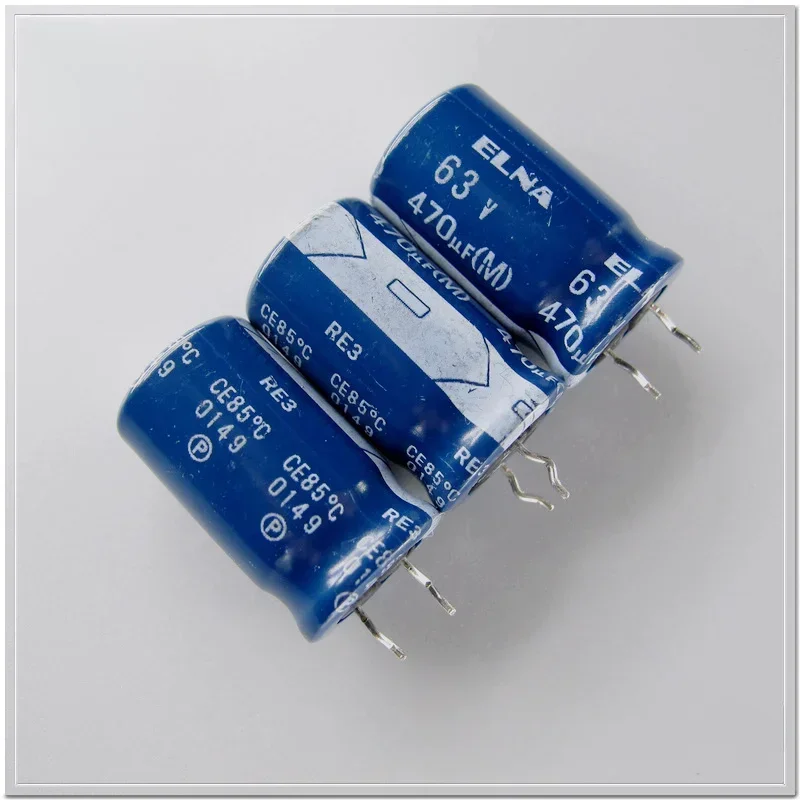 10PCS/50PCS ELNA RE3 series 63V470uF fever audio electrolytic capacitor 12.5X21mm 85℃