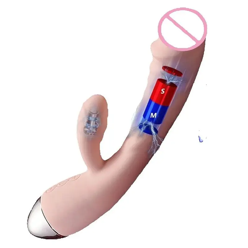 G spot Stimulate Vibrators Electromagnetic Pulse thrusting dildo vibrator with Pulse Motor function Waterproof vibromasseur