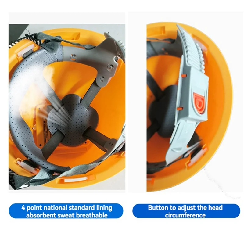 AB41-Solar Hard Hat With Fan Built-In Air Conditioner Refrigeration Site Helmet Summer Sun Protection Charging Cooling
