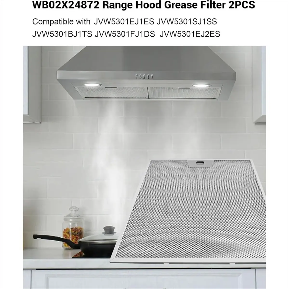 2026 + 2 قطعة WB02X24872 شفاط المطبخ مرشح الشحوم ل شفاط المطبخ JVW5301BJTS JVW5301EJES JVW5301FJDS JVW5301SJSS JVW5301SJ1SS #3