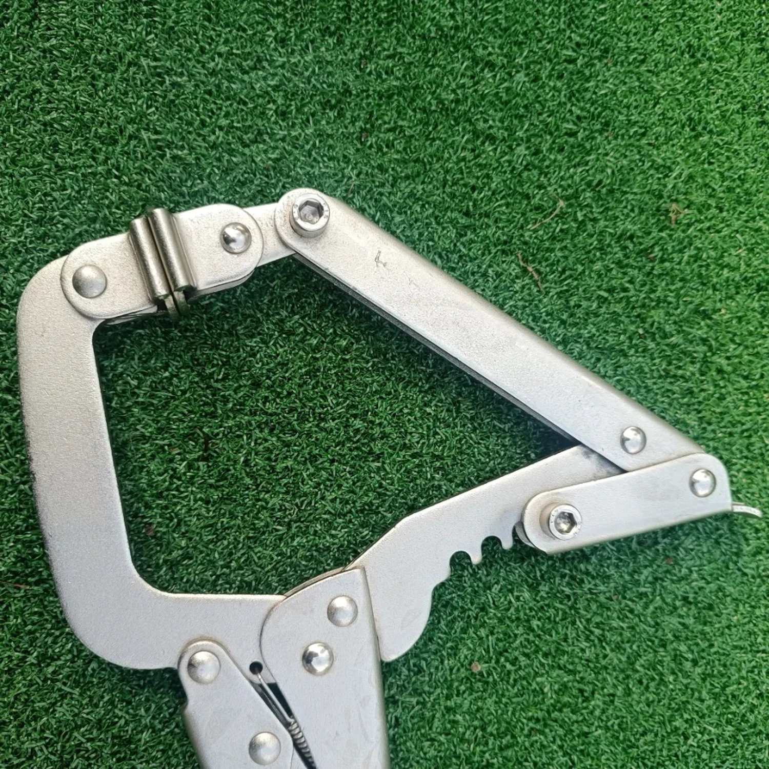 Adjustable 4-Point Locking C Clamp Pliers for Woodworking/Welding - Vise Grip Hand Tools (10 Inch Wide Capacity)