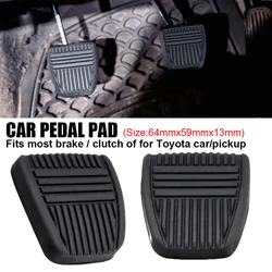 블랙 브레이크 클러치 페달 패드 고무 커버, 도요타, 캠리, 셀리카, 파세오, RAV4, 타코마 #31321-14020 31321-140100 용 트랜스 차량, 2X