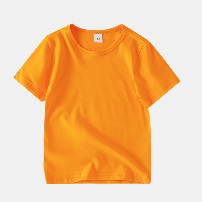 2026 Sommer Kinder T-Shirt Bonbonfarben 100% Baumwolle T-Shirts für Jungen Mädchen Baby Einfarbige Kleidung Kinder T-Shirts Kurzarm T-Shirts – Detail 16
