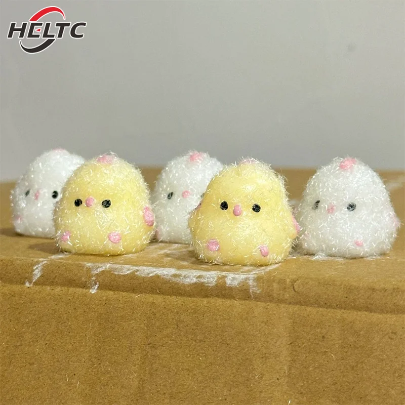 2pcs Cute Miniature Slow Rebound Relief Squeeze Toys Sticky TPR Squishy Mini Chick Stress Relief Squishy New Fidget Toy