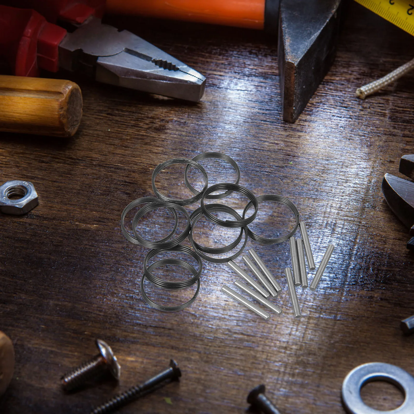 

10Set Retaining Ring Clip for Electric Wrench Repair Kit Includes O-Rings Pins Steel Rings Compatible with Impact Wrench