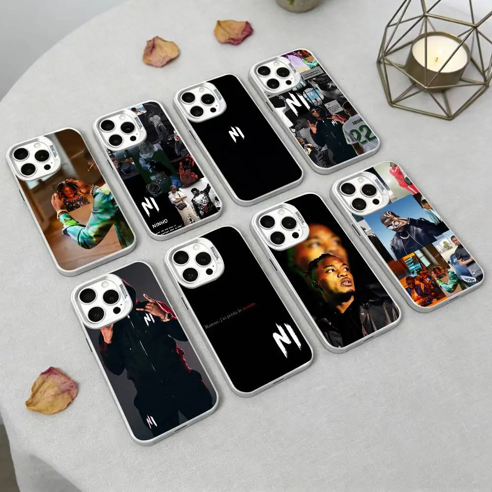 

Rapper French Ninho Phone Case For iPhone17, 16,15,14,13,12 Pro Max white Candy Matte Shockproof Cover