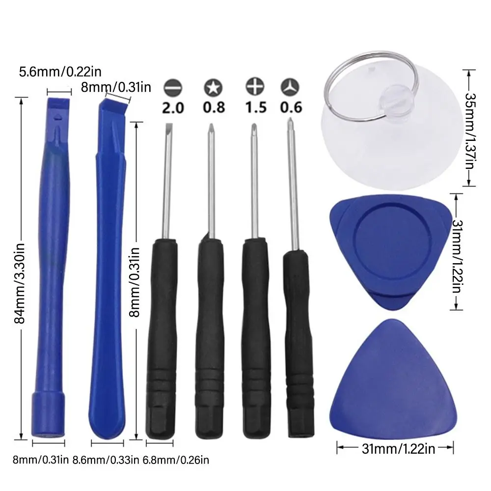 Kit d'outils de réparation de téléphone portable, écran d'ouverture, jeu de tournevis à barre levier, iPhone, iPad, ordinateur portable, ensemble d'outils d'ordinateur, 5 pièces, 8 pièces, 9 pièces, 11 pièces