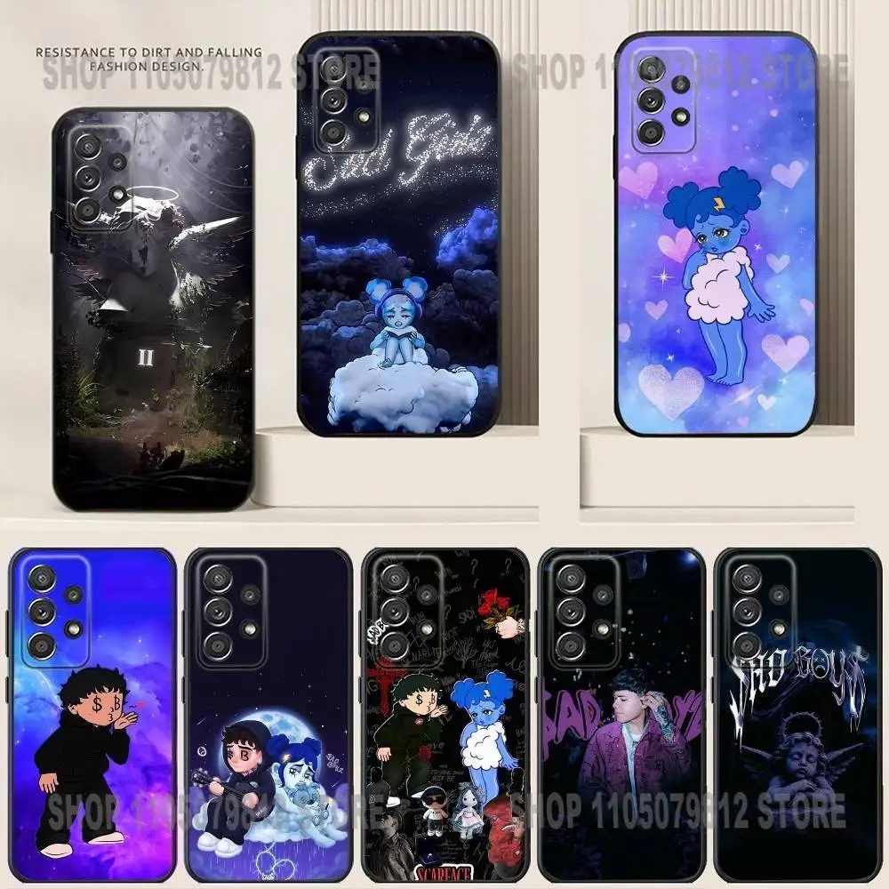 

NEW Cool J-Junior H Sad Boyz Phone Case For Samsung S24,21,22,23,30,Ultra,20,Plus,Note,10,9,Black soft silicone case
