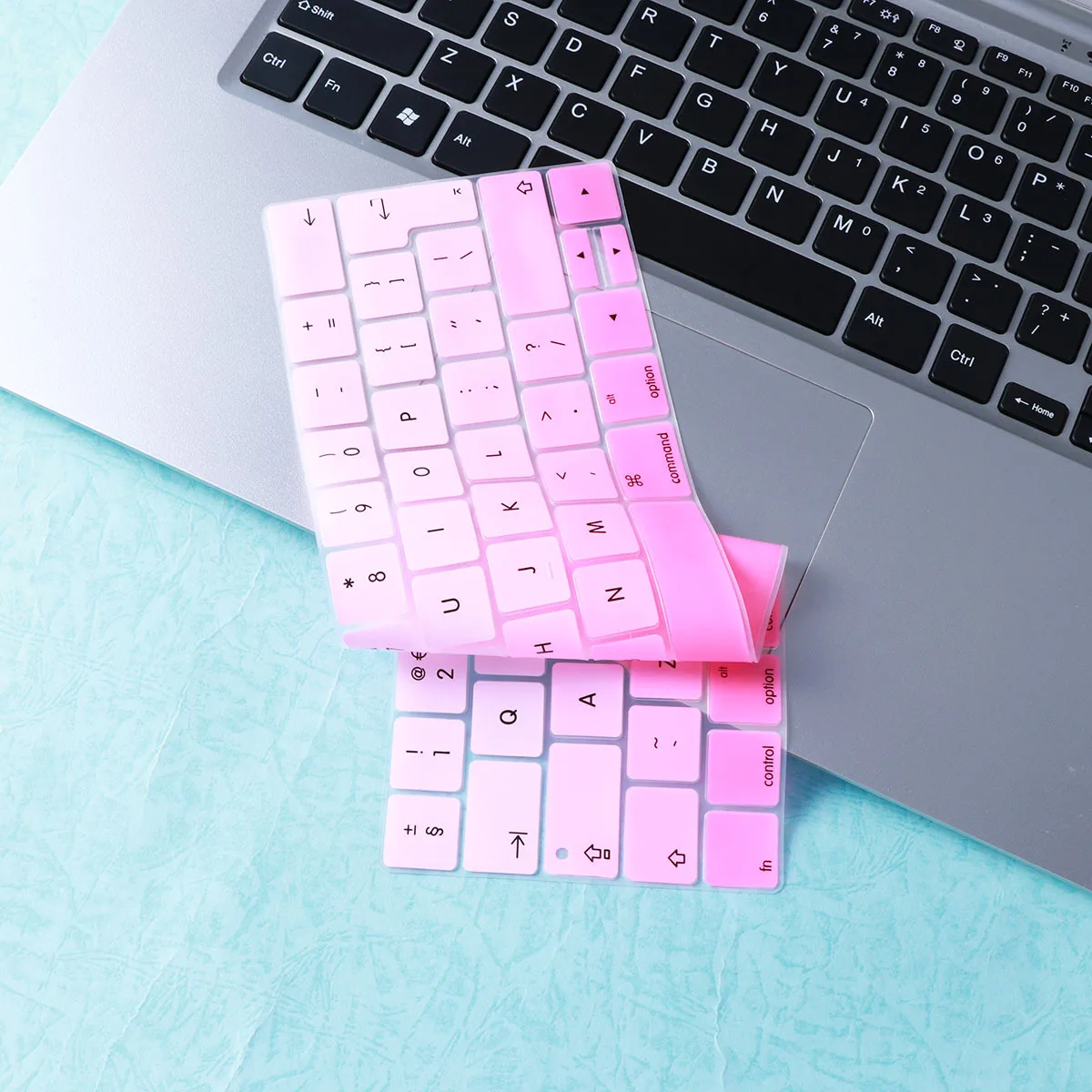 

Чехол для клавиатуры Радужная силиконовая защитная пленка Ультратонкая мягкая для кожи клавиатуры 13 15 дюймов