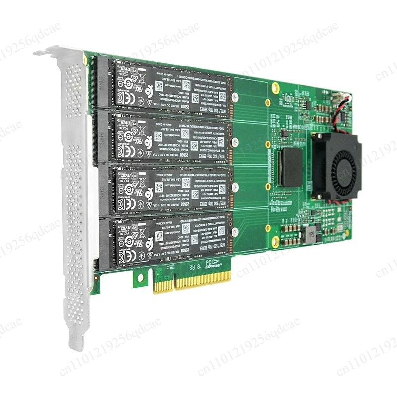 4 M.2 NVMe SSD PCIe x16 Adapter with PLX 8747 PCI Express 3.0 x16 Switch to 4 Ports M.2 Adapter Card