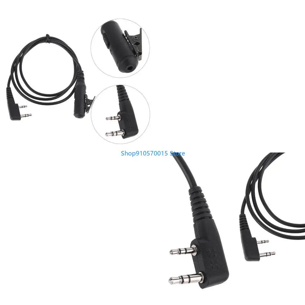

B95C Earpiece Transfer Cable 2Pin to 3.5mm Female for Retevis RT21 RT22 Durable