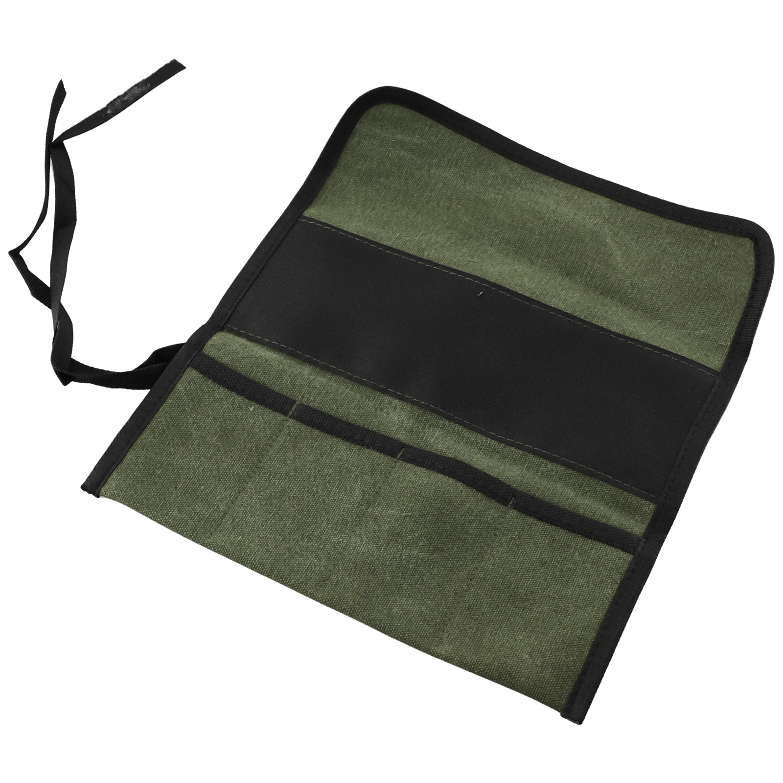 Roll Up Tool Bag Multiple Pockets Organize Oxford Cloth Wrench Pouch 1 PC 33x27cm Accessory Green Hanging Tool