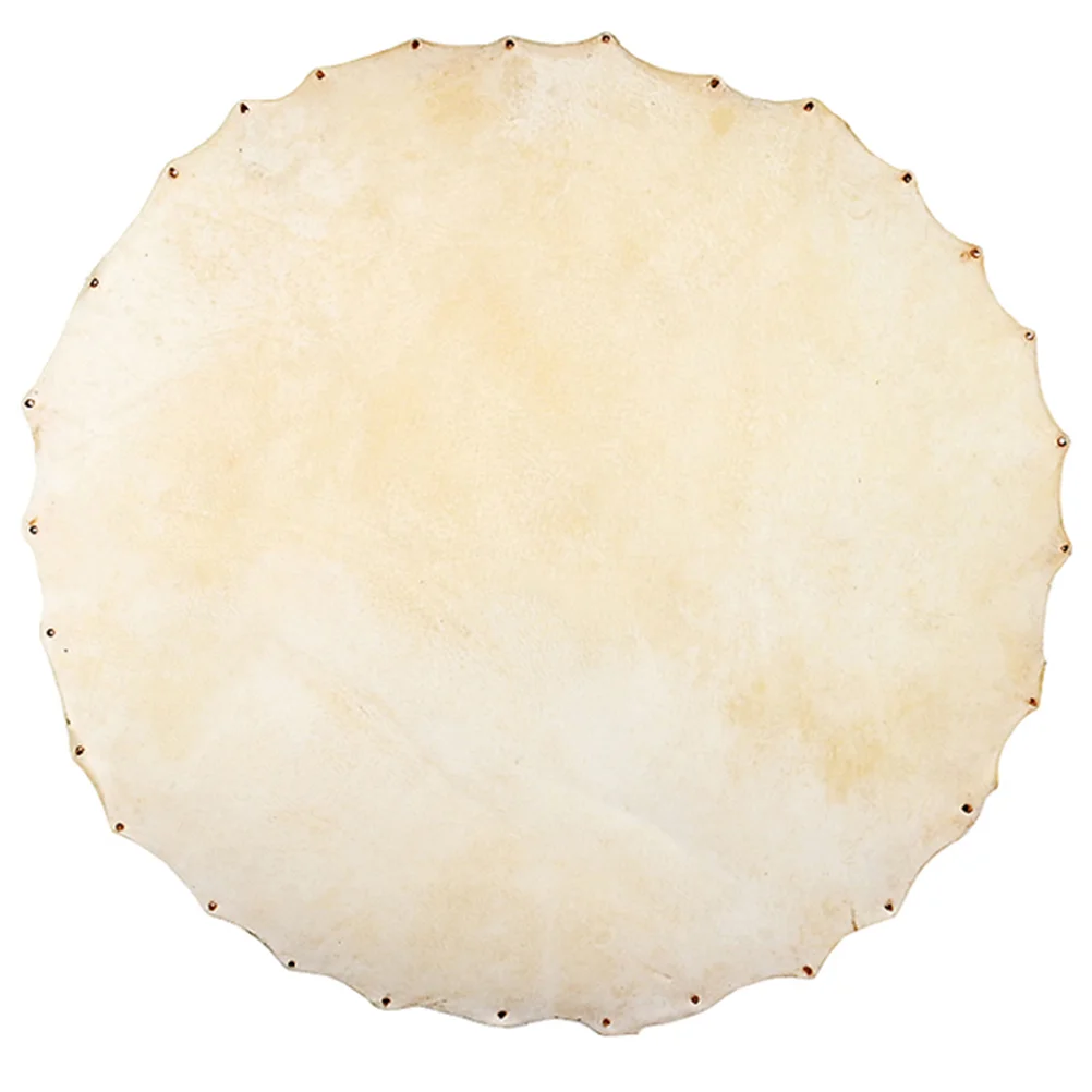 Drum Skin African Accessory Goat Djembe 3500X3500X020CM Fittings Durable Covers Khaki Head Heads Toddler Child