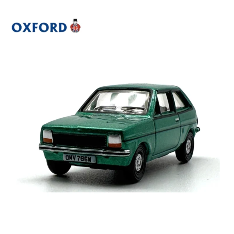 OXFORD Diecast 1:76 Scale Fiesta Mk1 Emerald Green Alloy Car Model Finished Product Simulation Toy Collection Gift Static Model