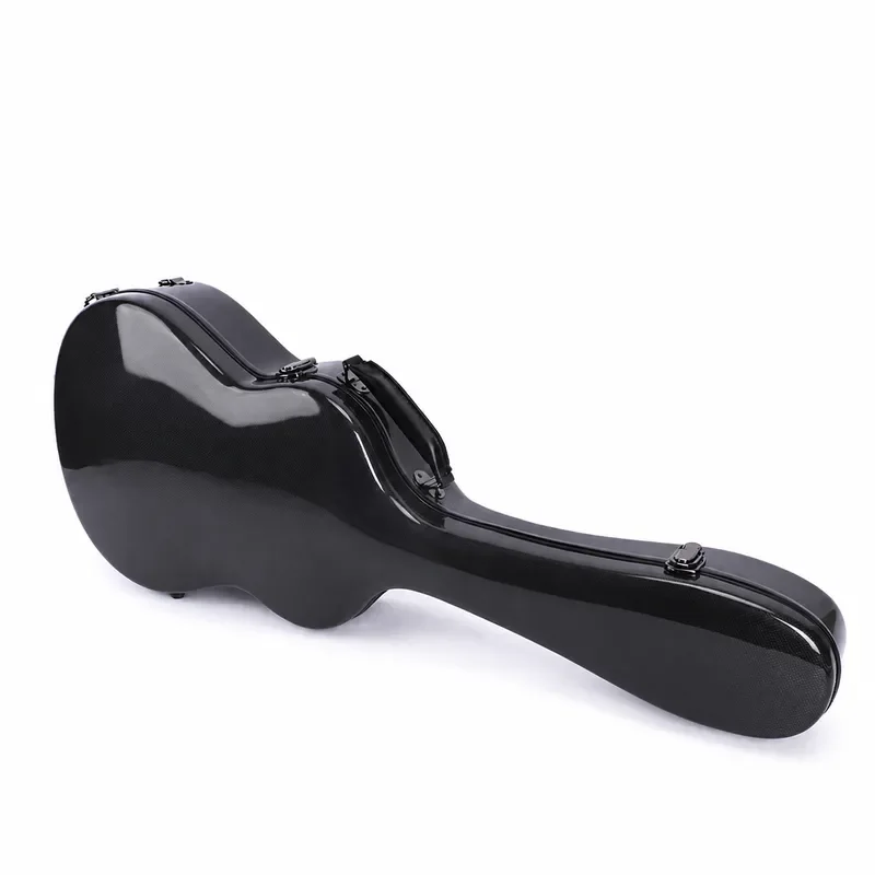 Wholesale Carbon Fiber Guitar Case for 39 Inch Classical and 41 Inch Folk Guitars Ultra Light Hard Shell Protective Box
