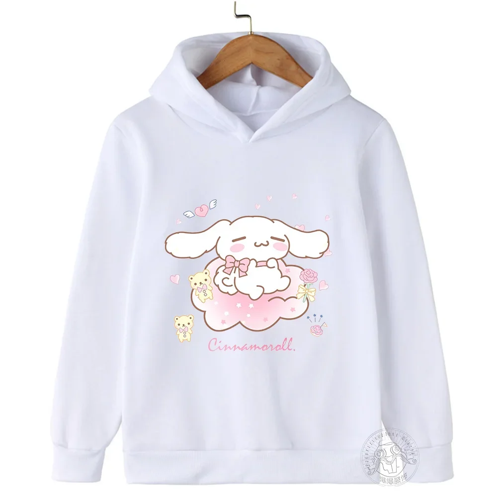 

New children's hoodie cartoon printed graffiti Sanrio Laurel dog Spring and Autumn boys and girls sportswear hoodie multi-color