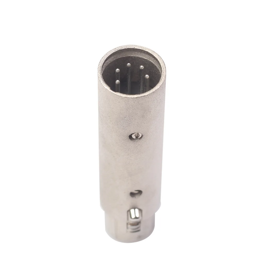 3 دبوس XLR إلى 5 دبوس DMX محول معدني محول الإضاءة الصوتية 3 دبوس ذكر إلى 5 دبوس موصل سالب المرحلة وإضاءة المسرح