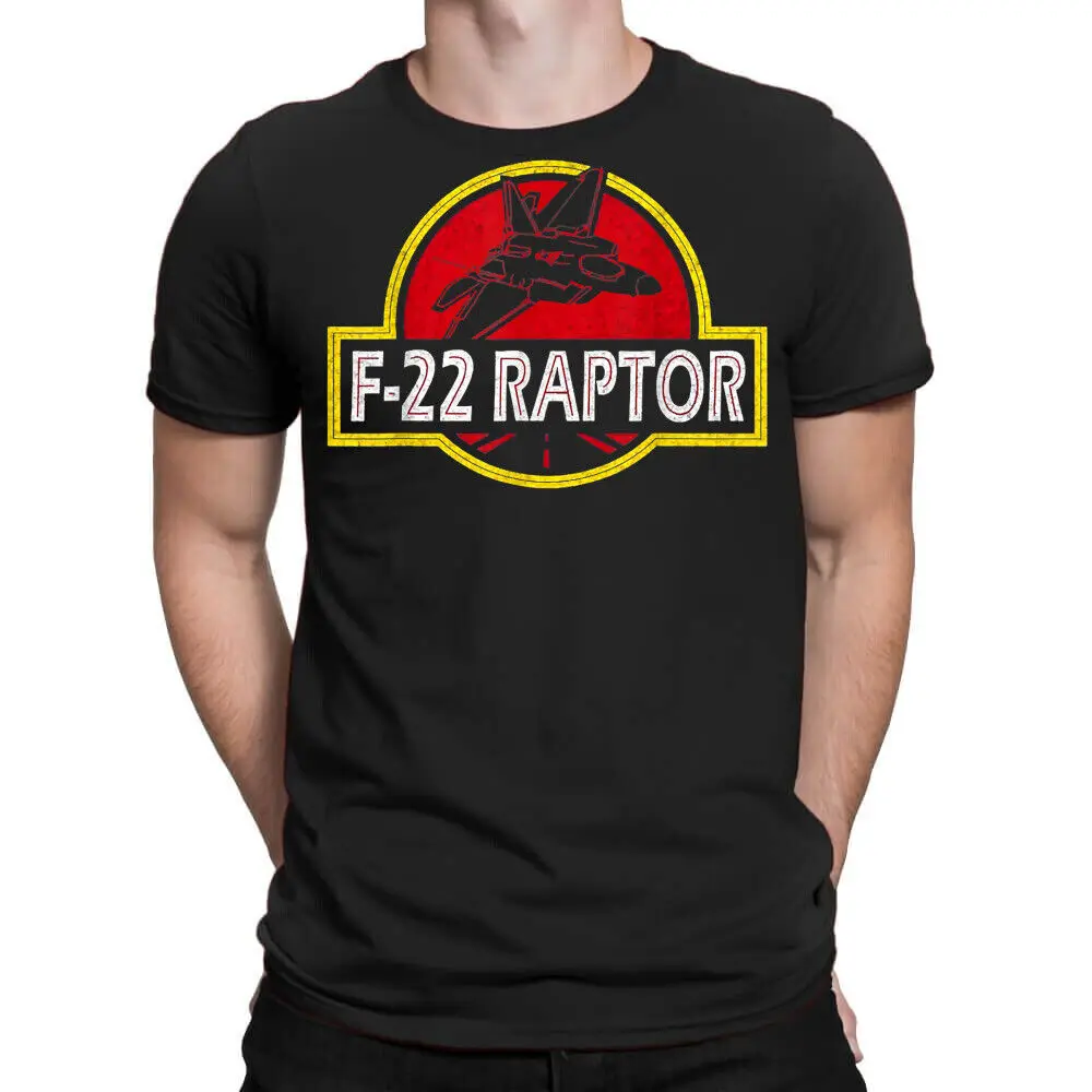 

F22 Raptor Fighter Jet Pilot Airplane 4th Of July Vintage T-Shirt Unisex T-shirts Casual Cotton Fashion Couple's Cloths