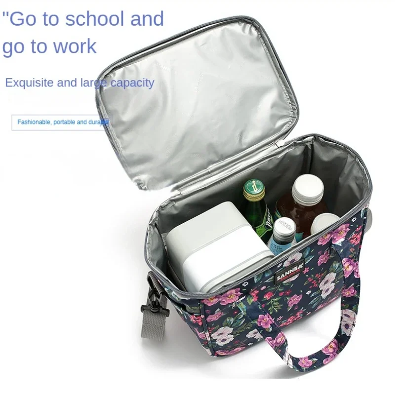 7L Lunch Tote Bag Portable Thermal Insulated Lunch Shoulder Food Bag Large Cooler Picnic Bags Box for Women Men Thermo Bag