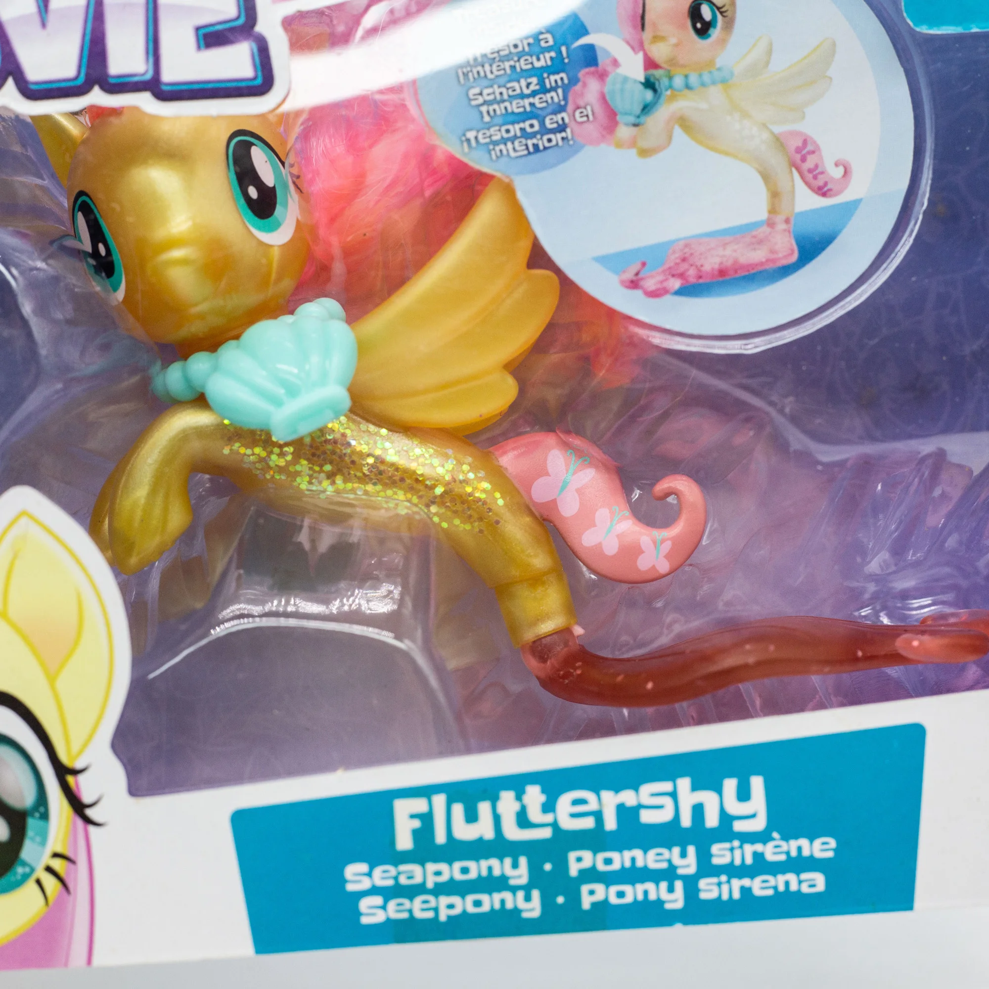 Hasbro My Little Pony Seapony Rainbow Dash Fluttershy Adores Shimmer Figurine Dolls for Kids Girls Birthday Gifts Collection