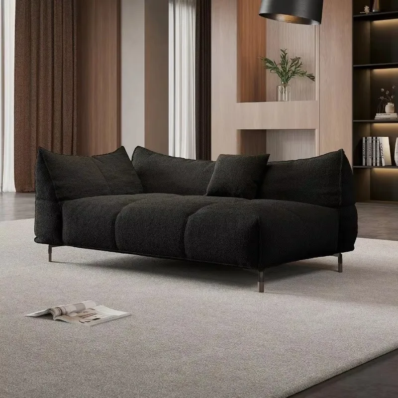 Cream wind cloud velvet concubine sofa recliner small beauty style living room balcony small sofa chair bedroom bedside stool